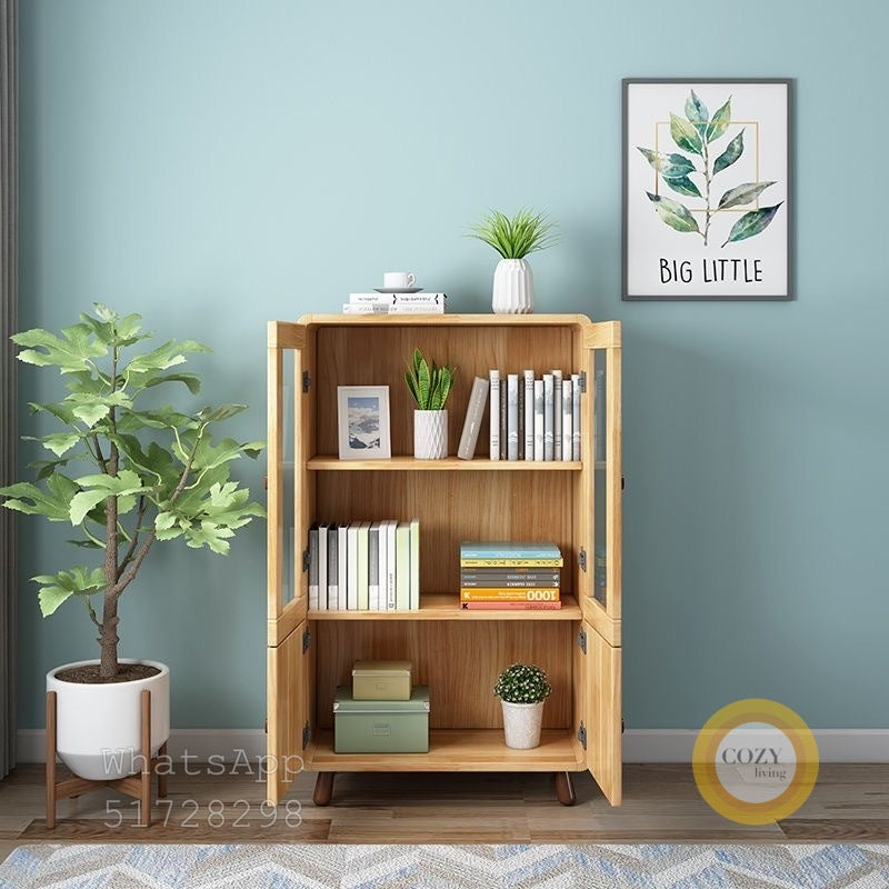 solid wood bookcase 