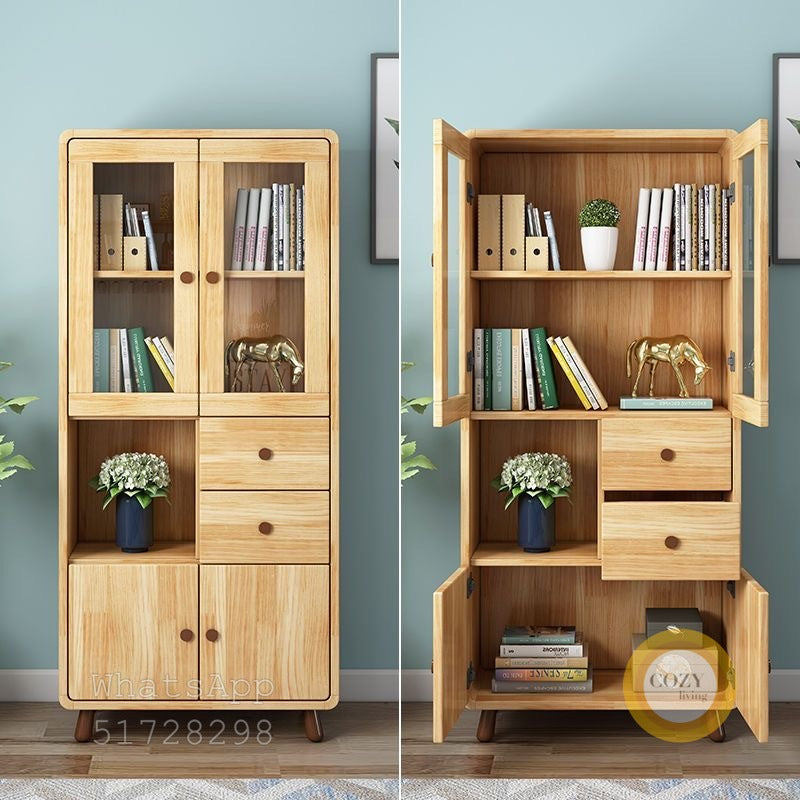 solid wood bookcase 