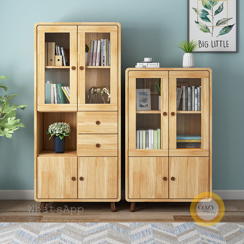 solid wood bookcase 