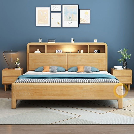 B116 solid wood bed 