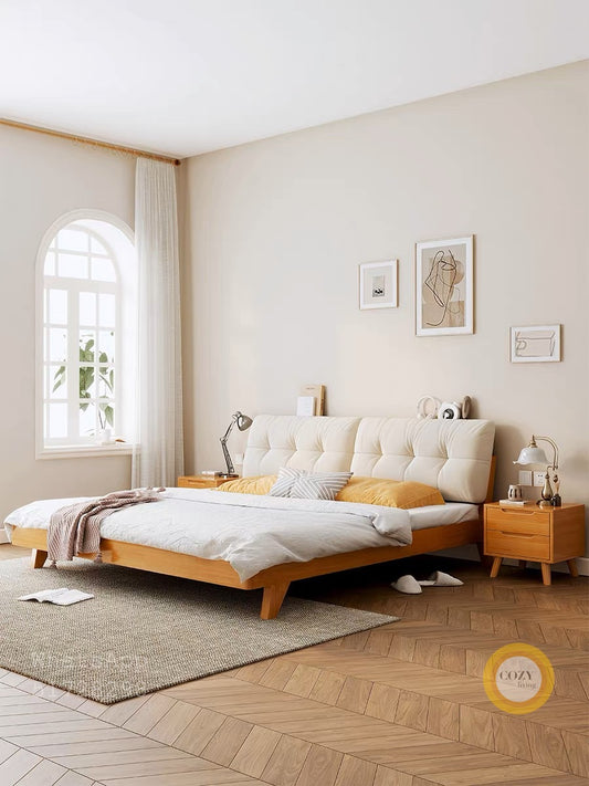 106 solid wood bed 
