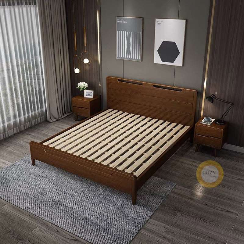 N003 solid wood bed 