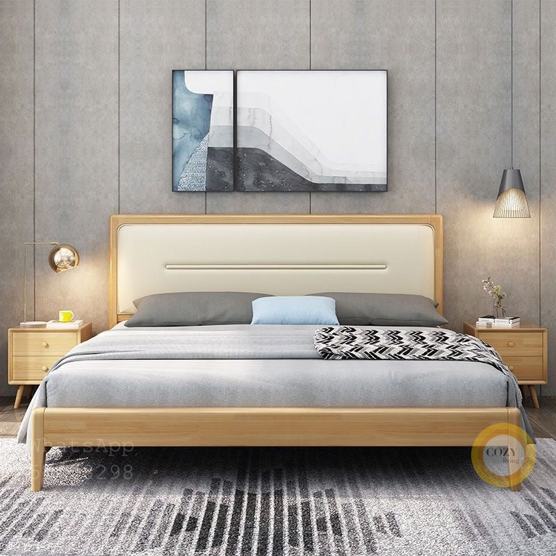 901 solid wood bed 