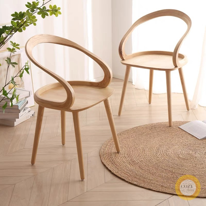 Ribbon solid wood chair 