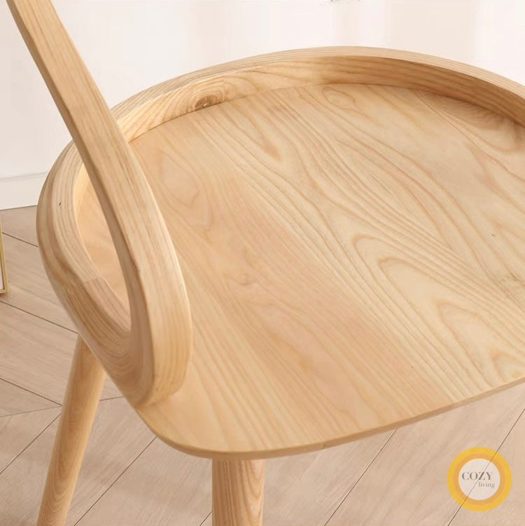 Ribbon solid wood chair 