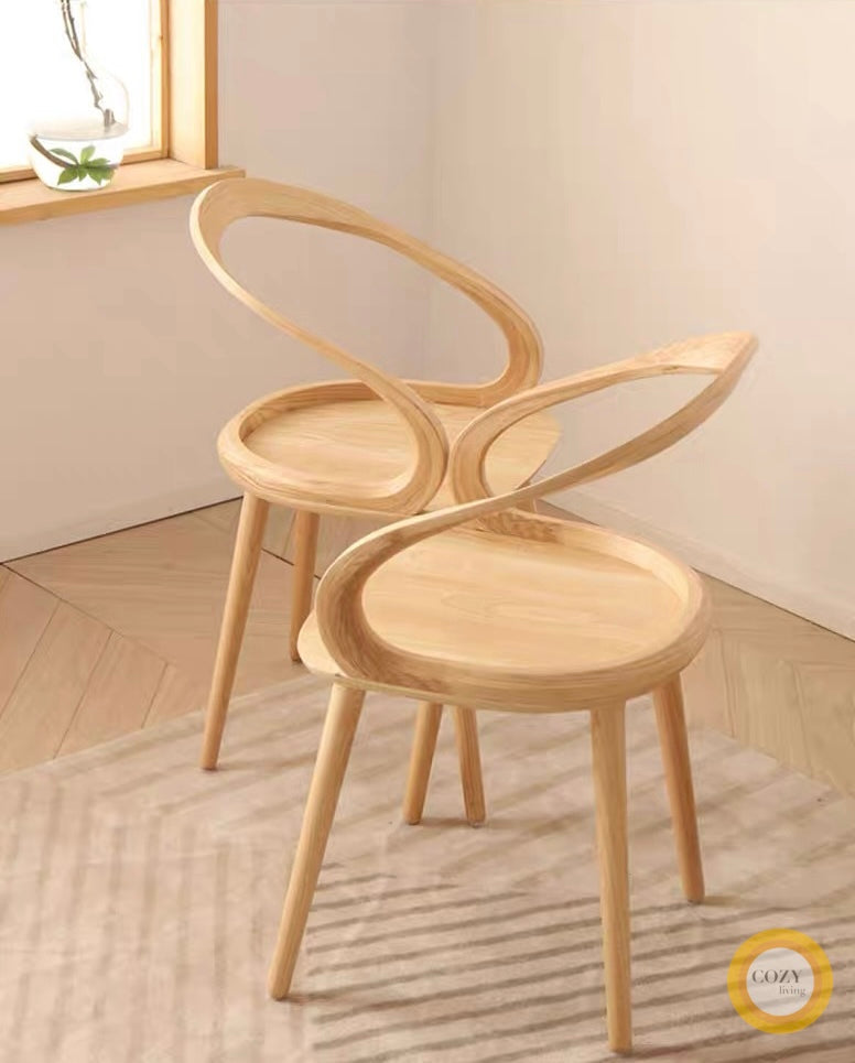Ribbon solid wood chair 