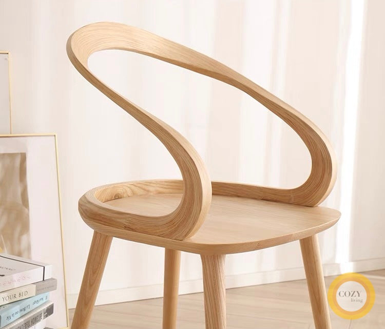 Ribbon solid wood chair 