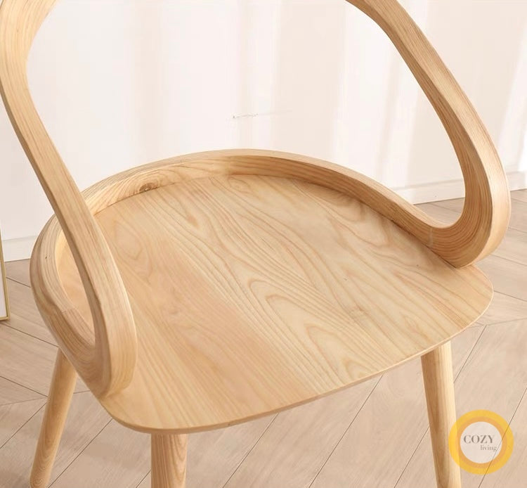 Ribbon solid wood chair 