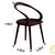 Ribbon solid wood chair 