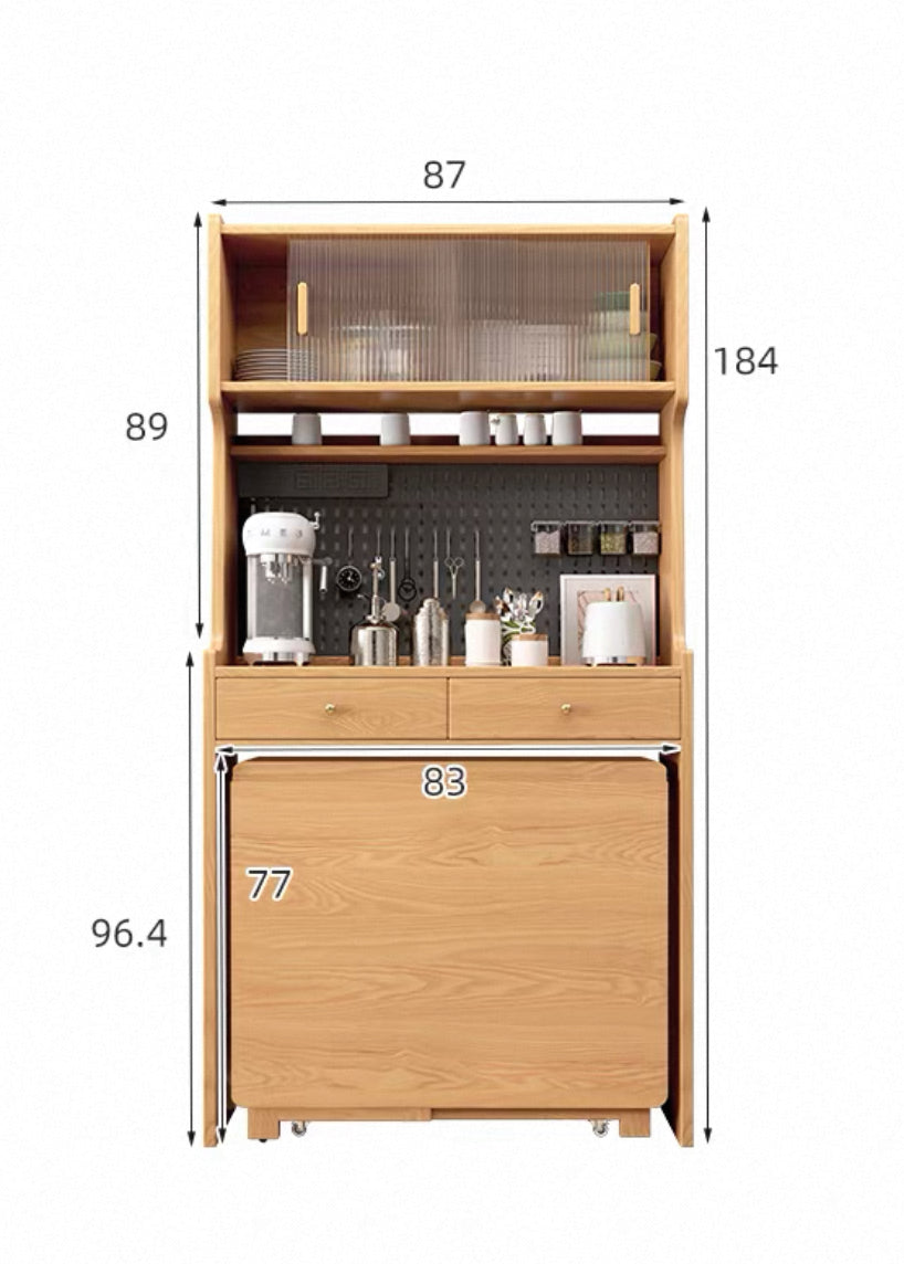 檜の居－實木餐邊櫃枱組合