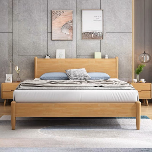 W12 Nordic solid wood bed 