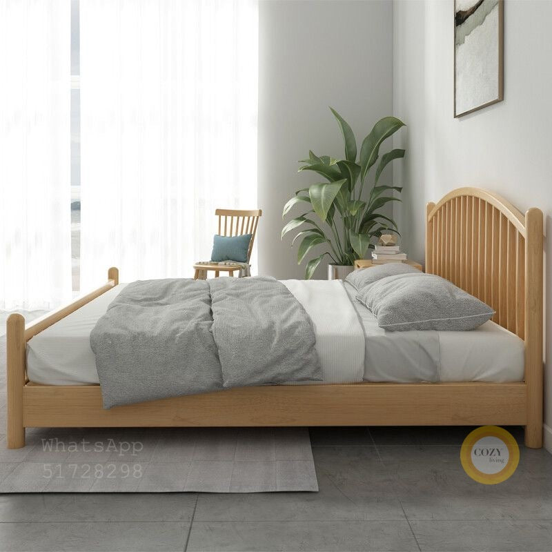 108A Nordic solid wood bed 