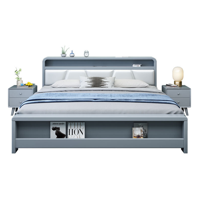 W08 Nordic solid wood bed 