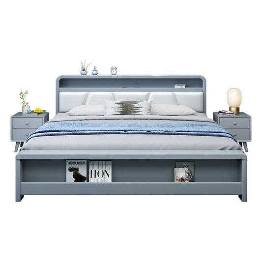 W08 Nordic solid wood bed 
