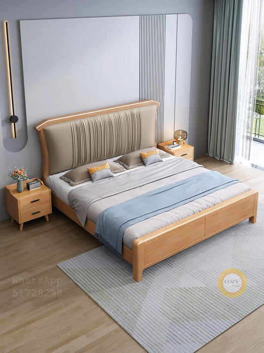 A001 solid wood bed 