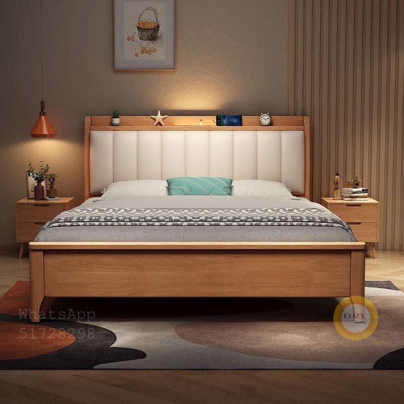2113 solid wood bed 