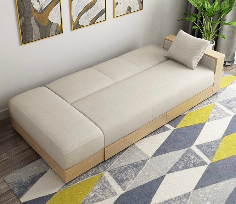 A225 FÖRTE Japanese-style multifunctional sofa bed with storage 