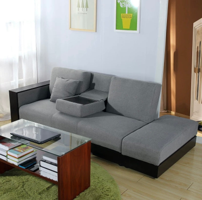 A225 FÖRTE Japanese-style multifunctional sofa bed with storage 