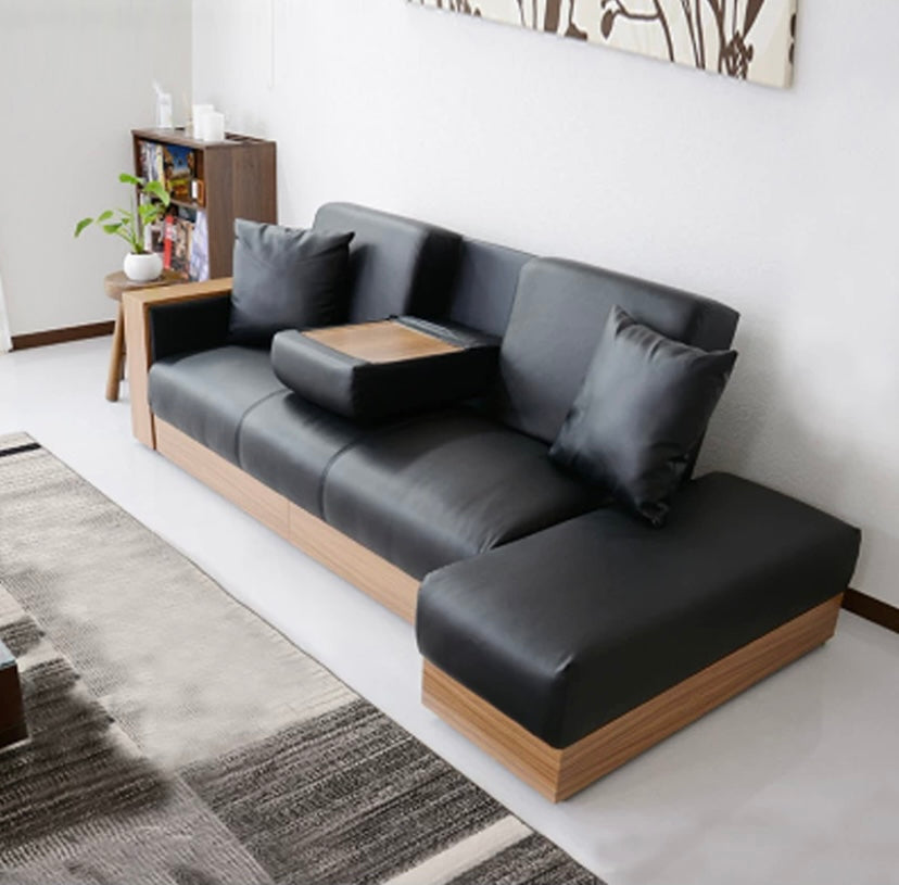 A225 FÖRTE Japanese-style multifunctional sofa bed with storage 
