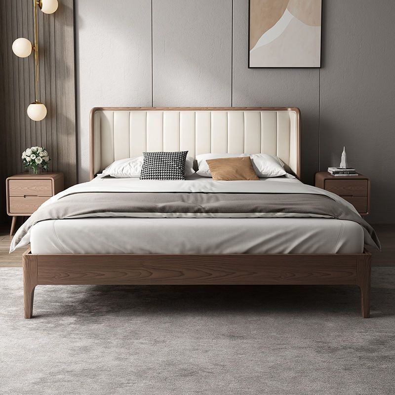 YF-2116 piano key solid wood bed 