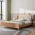 YF-1104 solid wood bed with USB socket 
