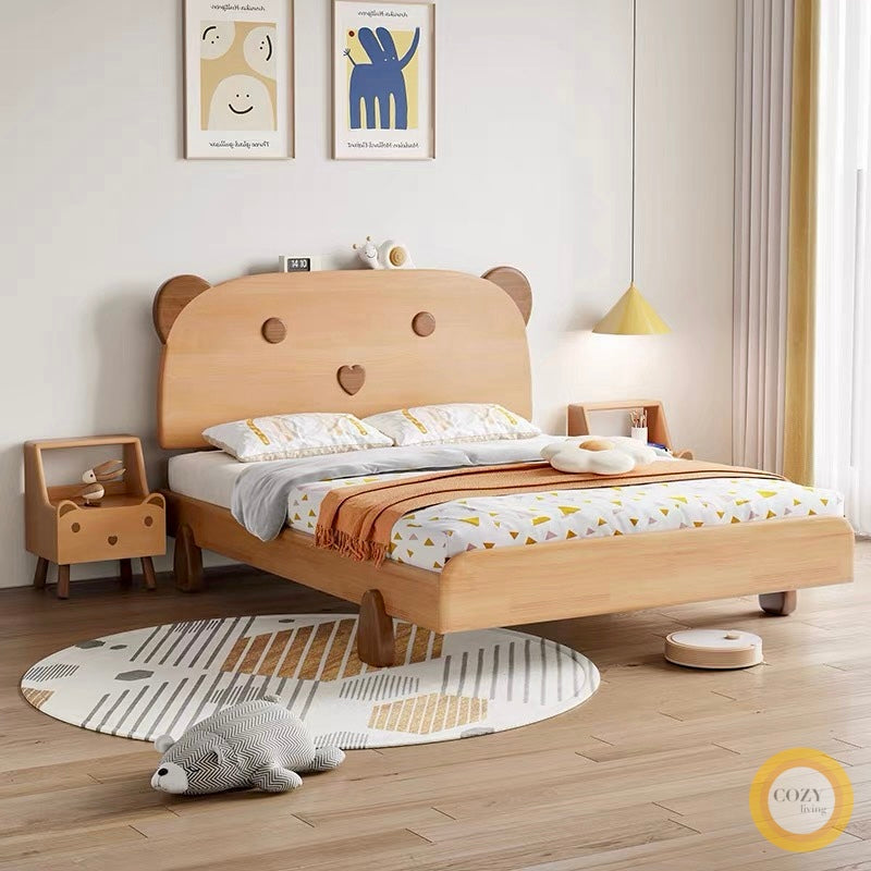 Alfred Bear solid wood bed