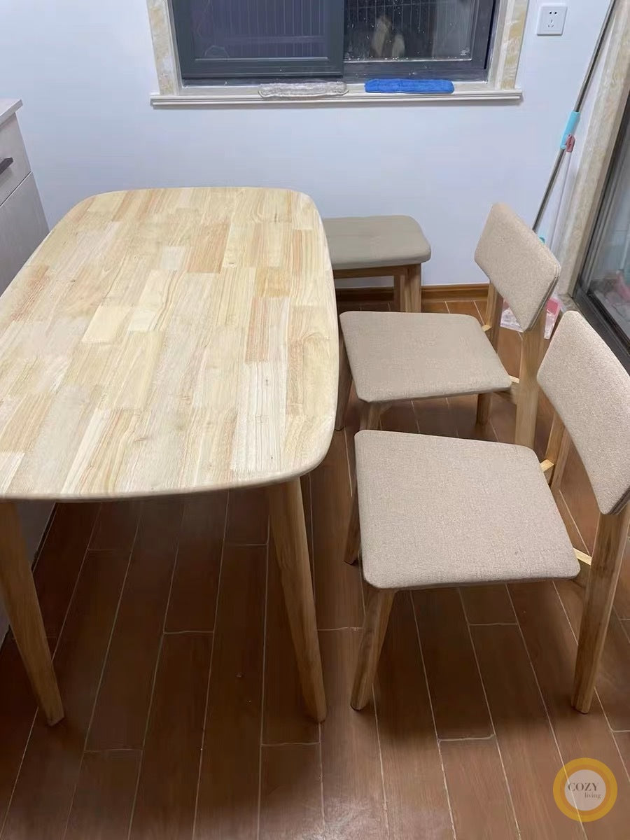 solid wood dining table 