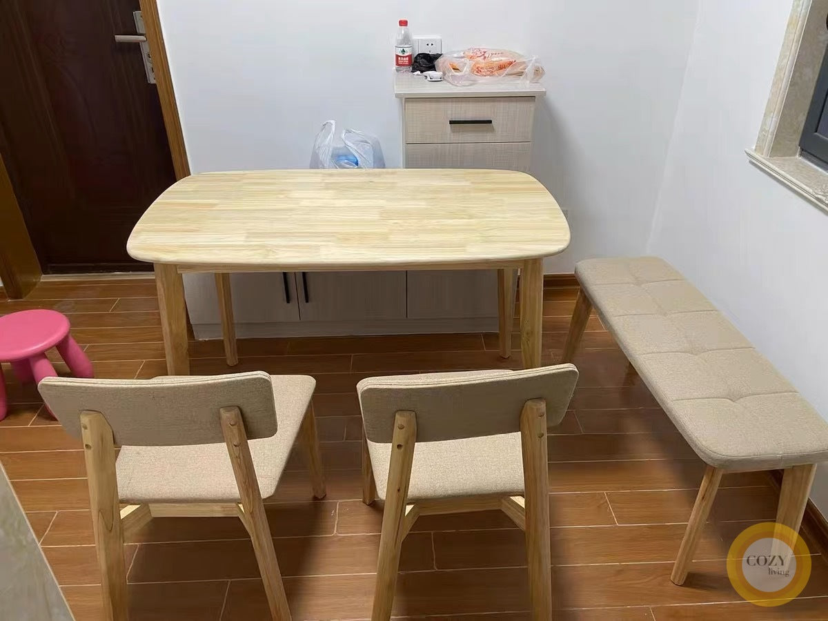 solid wood dining table 