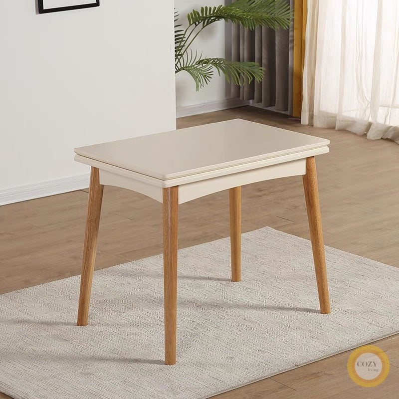 Solid wood folding dining table 2 