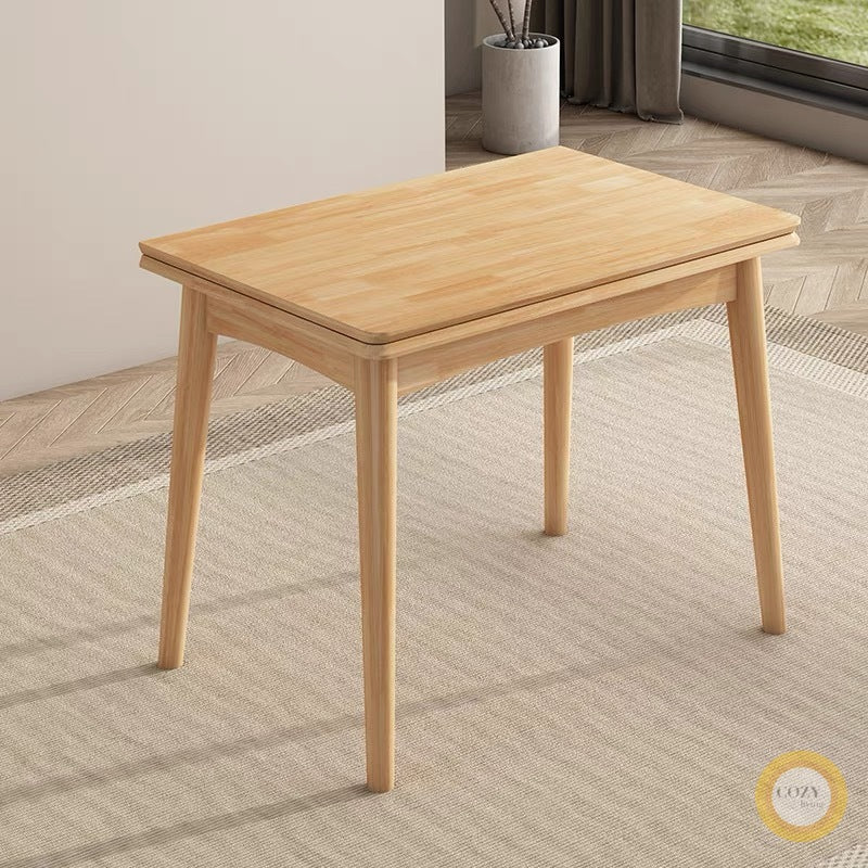 Solid wood folding dining table 2 