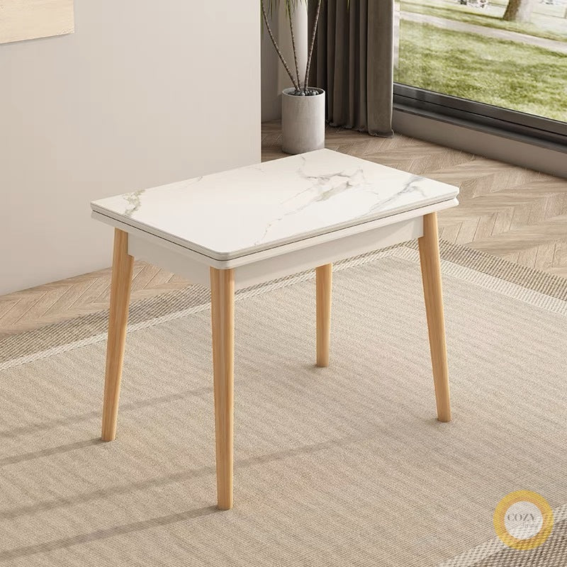 Solid wood folding dining table 2 