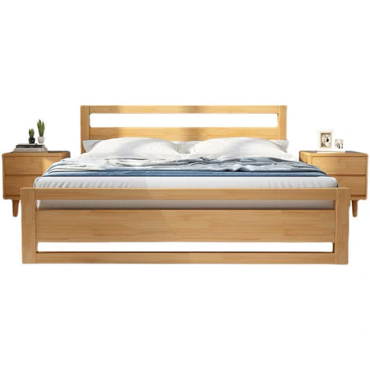 09 Japanese solid wood bed 