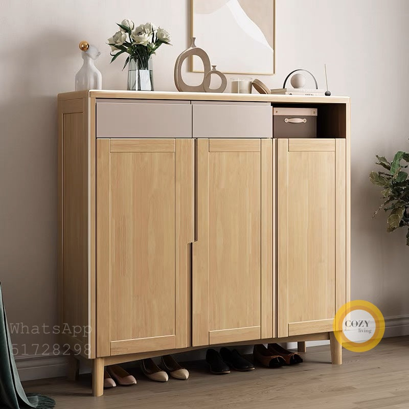 2232 solid wood shoe cabinet 