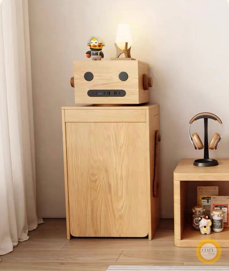 Habib robot solid wood folding dining table 