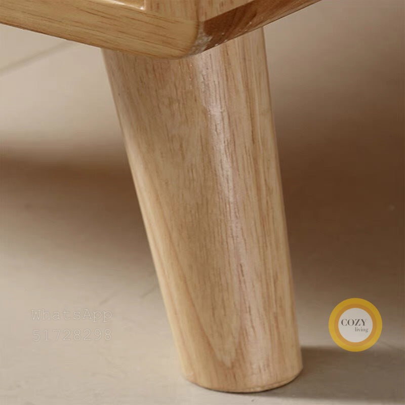 828 solid wood bedside table 