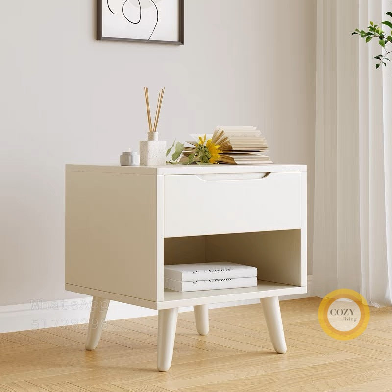 W21 solid wood bedside table 