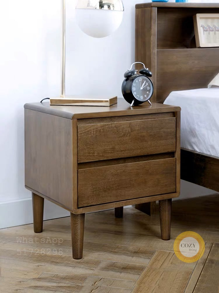 W22 solid wood bedside table 