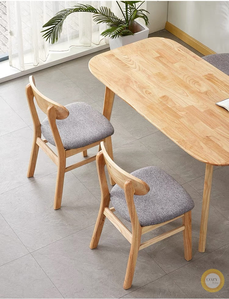 solid wood dining table 