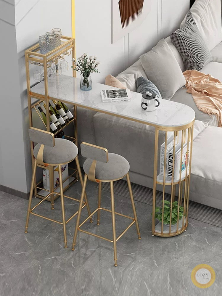 Light luxury marble bar