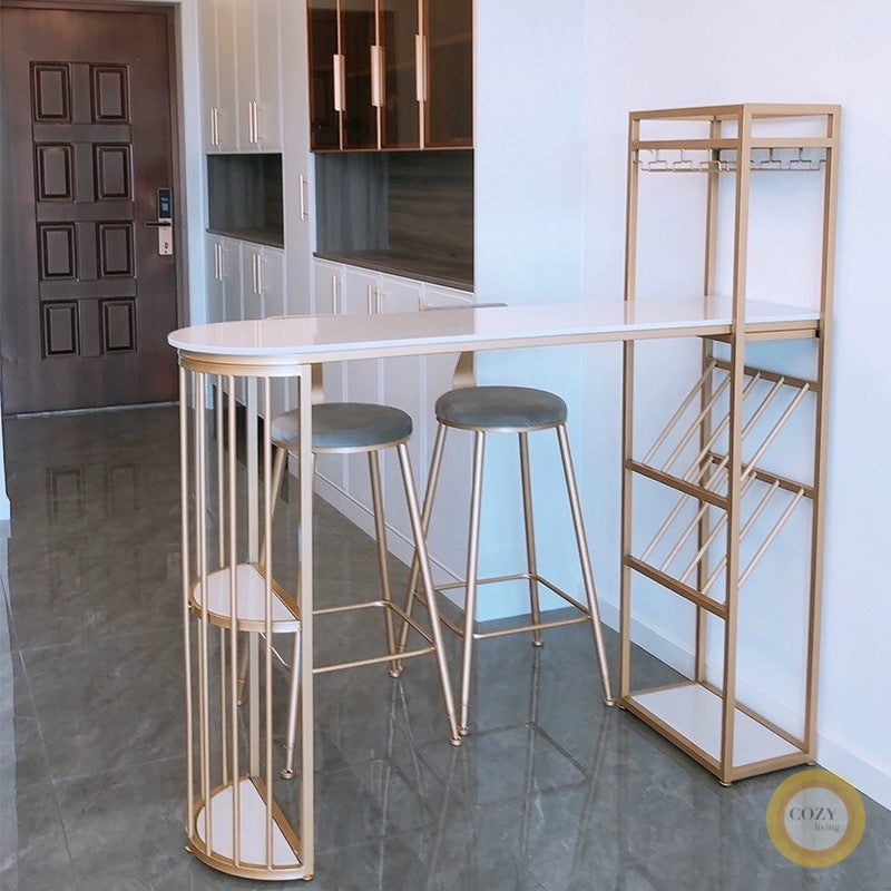 Light luxury marble bar