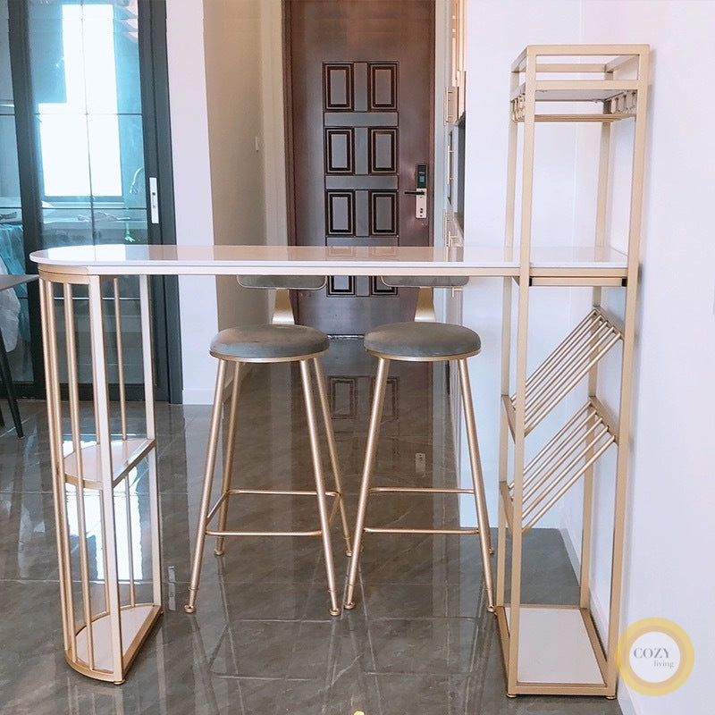 Light luxury marble bar
