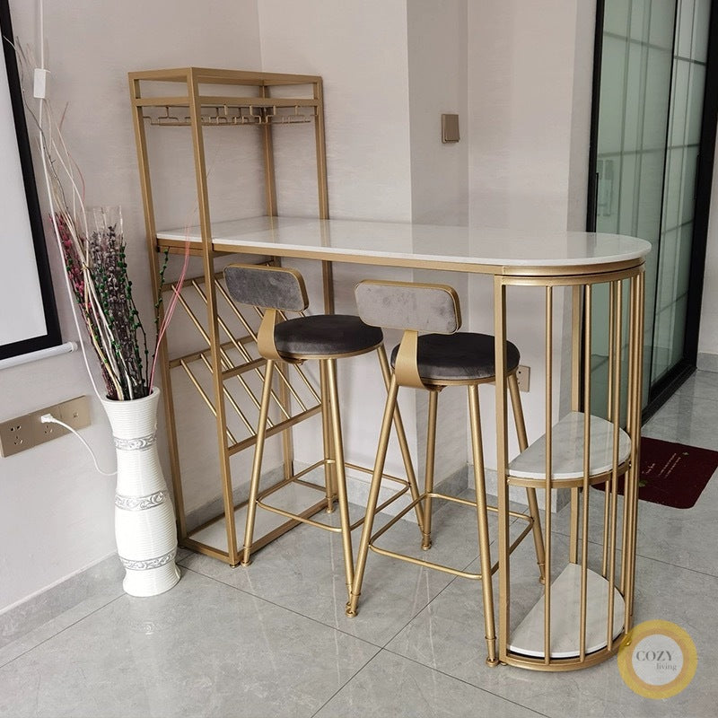 Light luxury marble bar