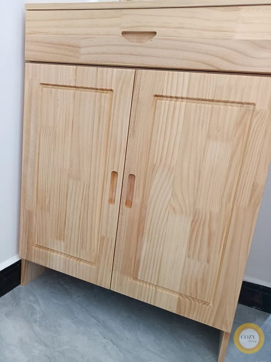 Pine shoe cabinet 