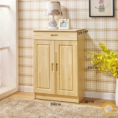 Pine shoe cabinet 