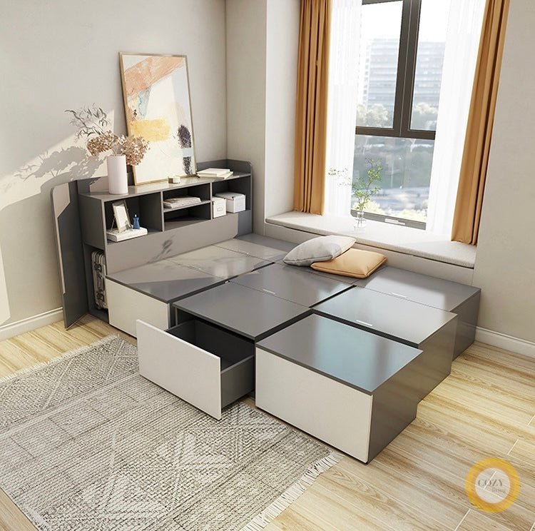 Tatami floor modular bed 