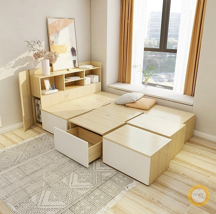 Tatami floor modular bed 
