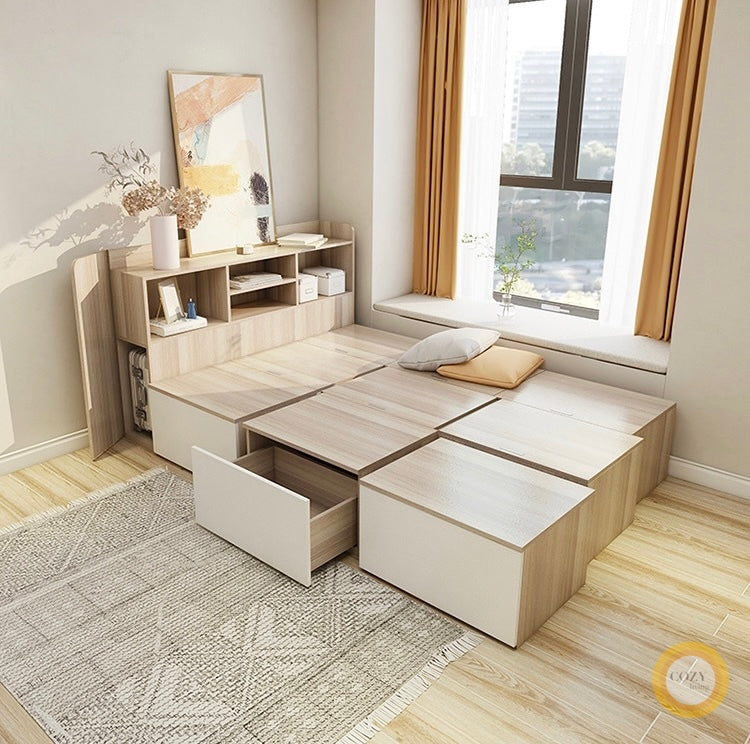 Tatami floor modular bed 