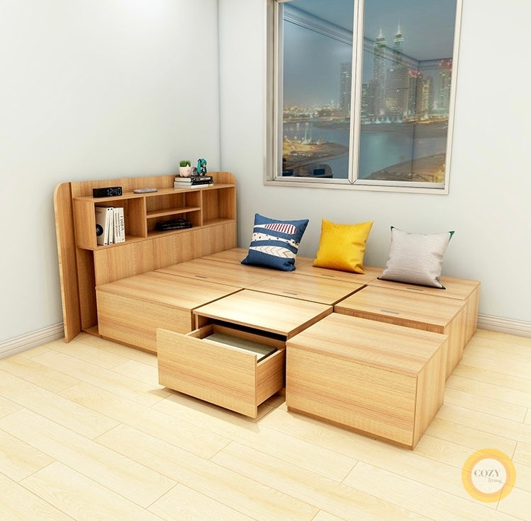 Tatami floor modular bed 