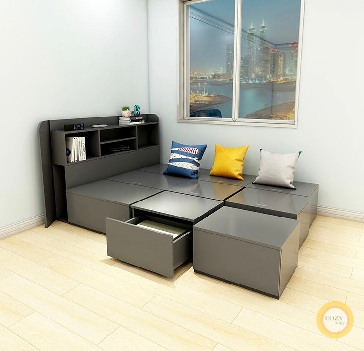 Tatami floor modular bed 