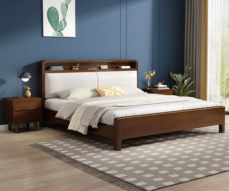 W907 solid wood bed 